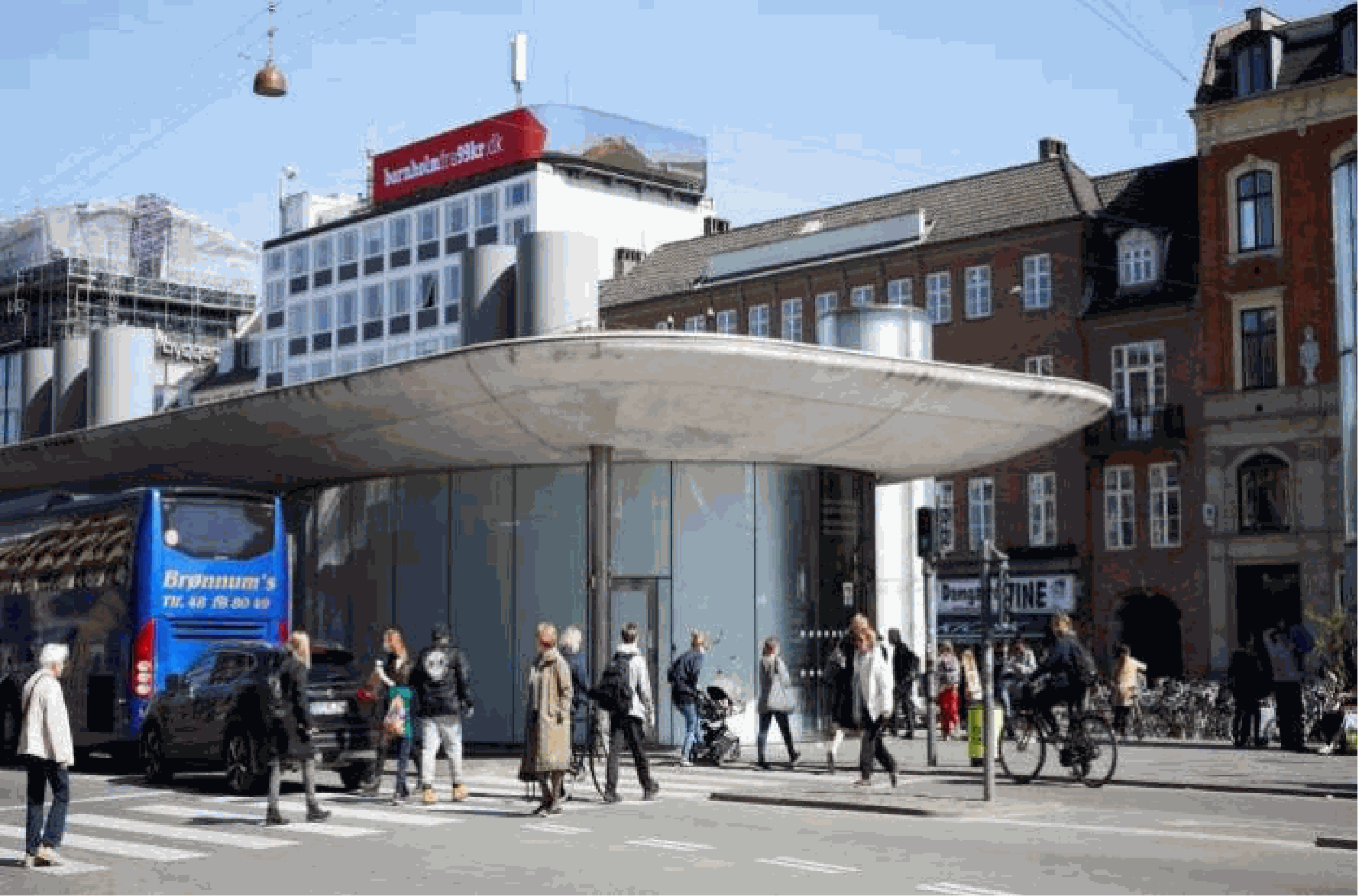 哥本哈根市Nørreport station楼顶